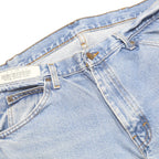 DICKIES Mens Blue Regular Straight Denim Light Cotton Jeans W32 L32 Classic Zip