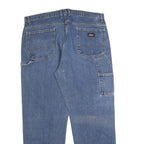 DICKIES Mens Jeans Blue Regular Straight Denim Medium W40 L32 Workwear Durable