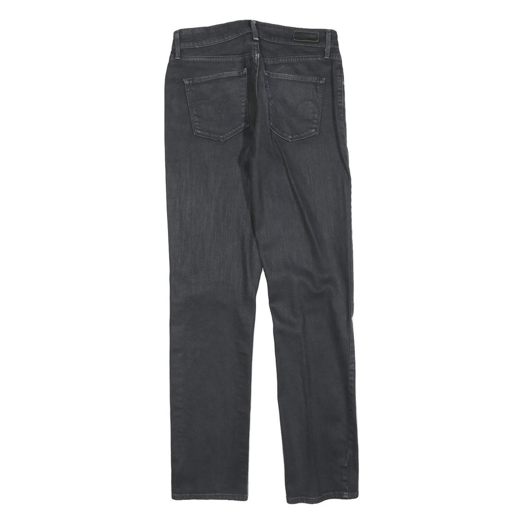 LEVI'S Womens Slim Black Denim Jeans Zip W27 L32 Classic Fit Stretch