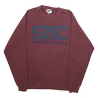 LEE Mens Maroon SMC Nursing Crew Neck L Cotton Blend Sweatshirt Heavyweight