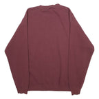 LEE Mens Maroon SMC Nursing Crew Neck L Cotton Blend Sweatshirt Heavyweight