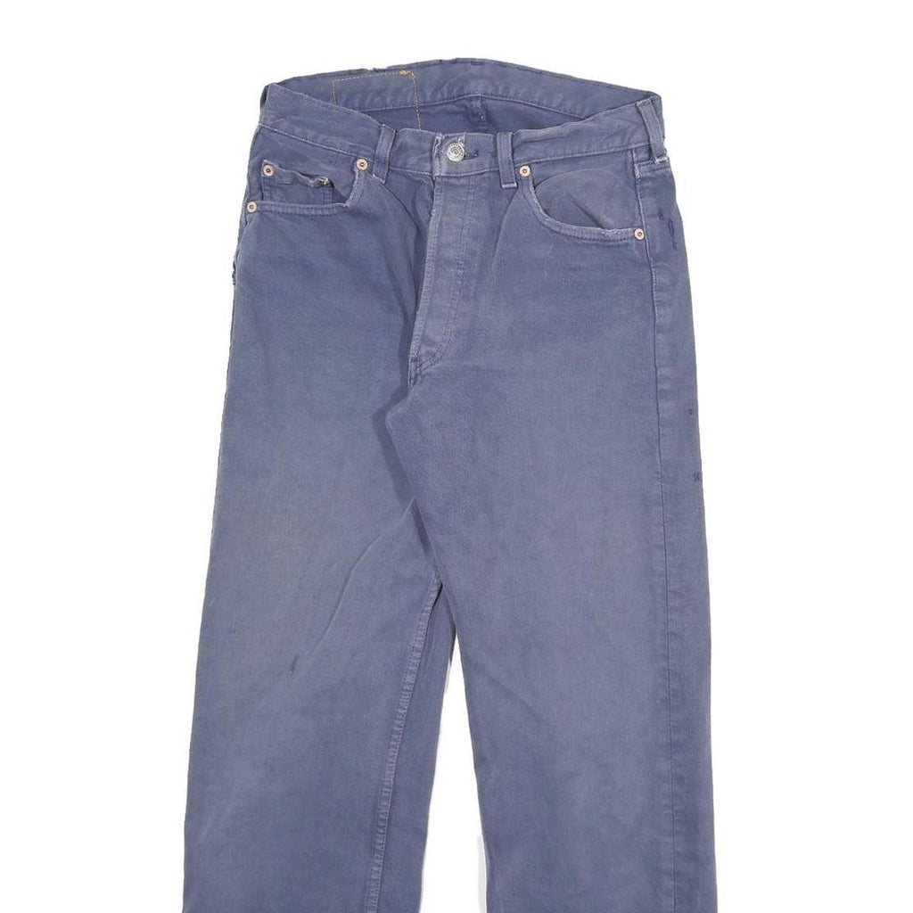 LEVI'S 501 Mens Jeans Blue Regular Straight Denim W28 L28 Classic Button Fly