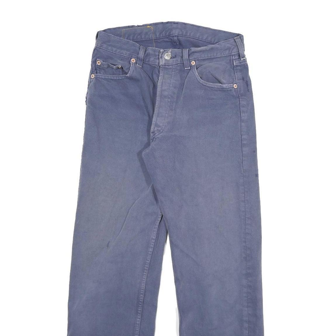 LEVI'S 501 Mens Jeans Blue Regular Straight Denim W28 L28 Classic Button Fly