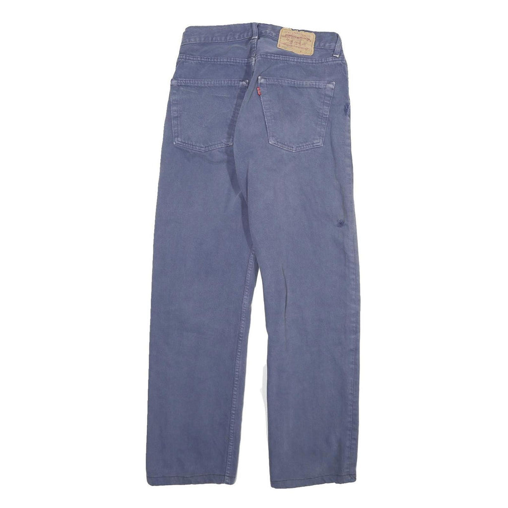LEVI'S 501 Mens Jeans Blue Regular Straight Denim W28 L28 Classic Button Fly