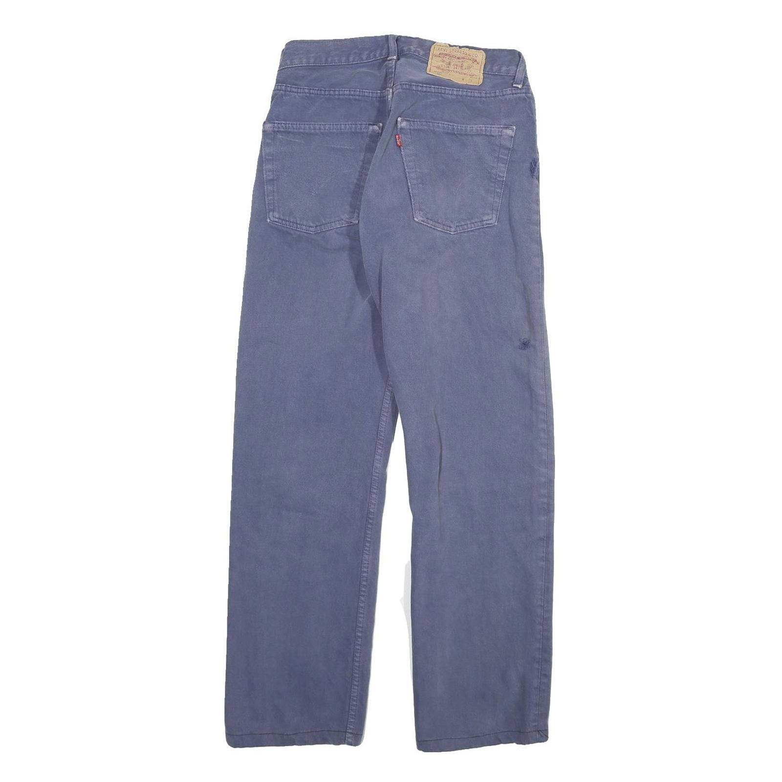 LEVI'S 501 Mens Jeans Blue Regular Straight Denim W28 L28 Classic Button Fly