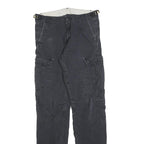 CARHARTT Mens Regular Fit Black Cotton Blend Cargo Trousers W30 L32 Workwear