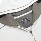 CHAMPION Mens White Hoodie Full Zip M Cotton Blend Casual Sportswear