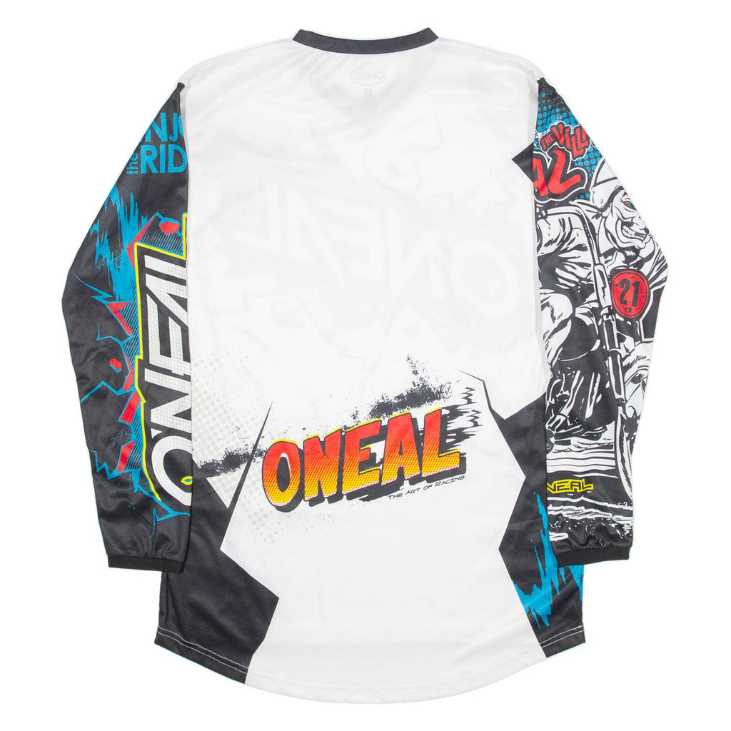 O'NEAL MX Mens T-Shirt White Long Sleeve M