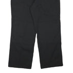 DICKIES Mens Cotton Blend Black Regular Straight Trousers W35 L28 Workwear Zip