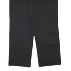 DICKIES Mens Cotton Blend Black Regular Straight Trousers W35 L28 Workwear Zip