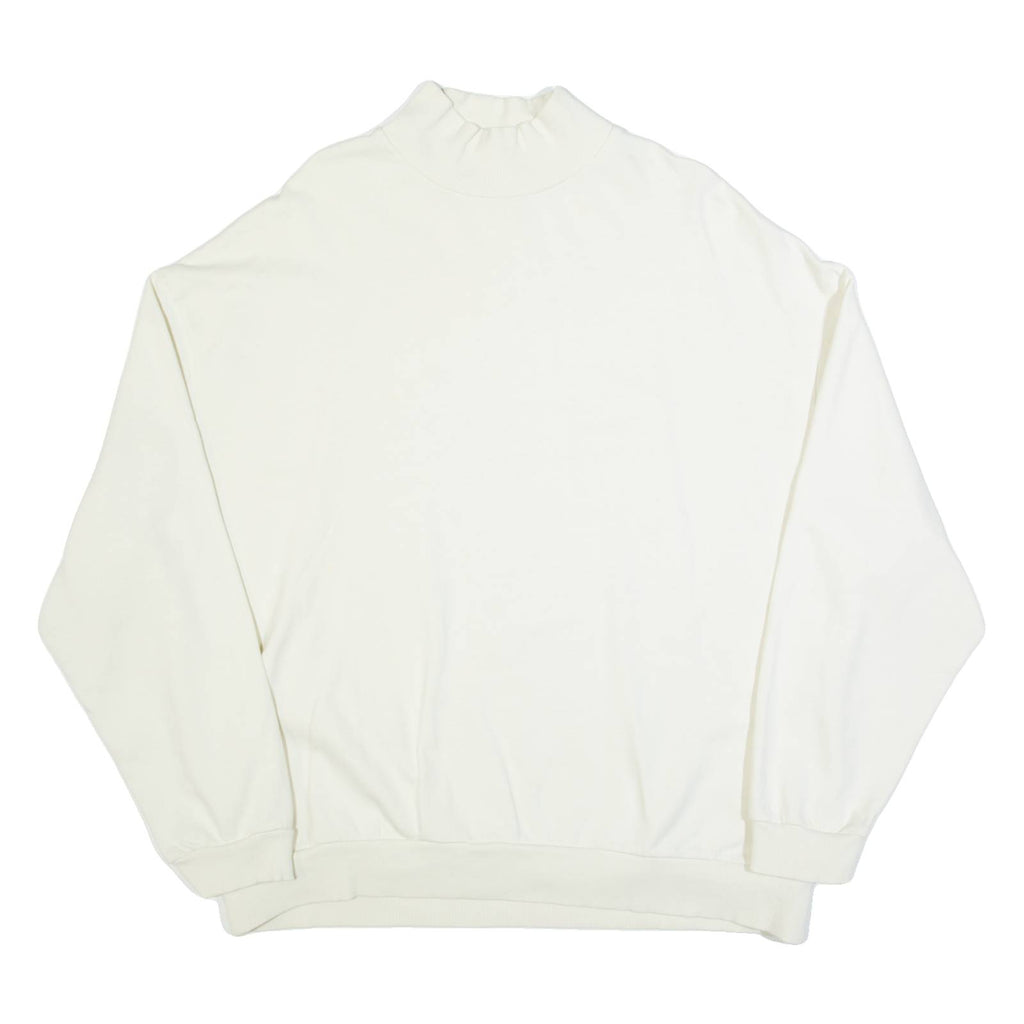 ASOS Womens Sweatshirt Cream High Neck XL