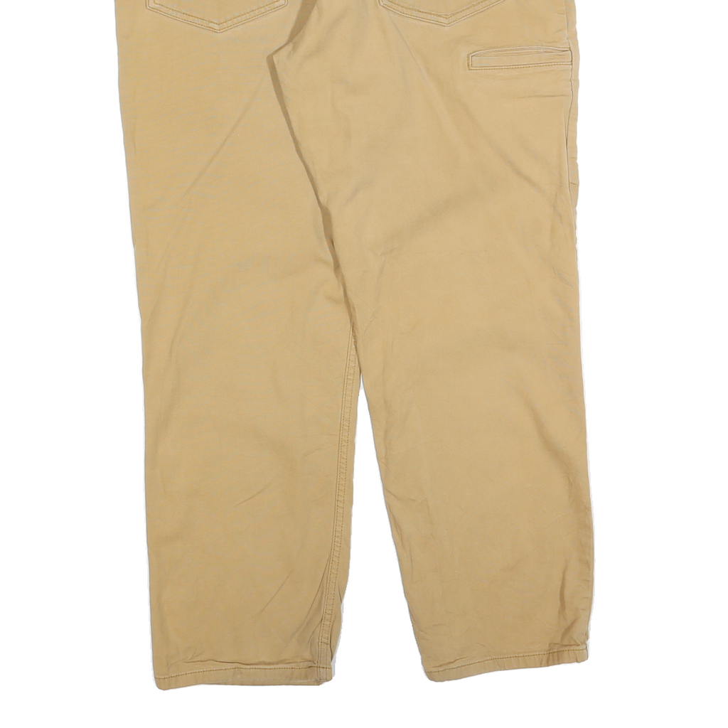 CARHARTT Mens Cotton Blend Beige Relaxed Fit Straight Leg Trousers W36 L30