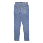 LEVI'S Womens Blue Slim Skinny Denim Medium Wash W26 L30 Slim Fit Zip Jeans