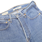 LEVI'S Ribcage Big E Womens Jeans Blue Regular Straight Denim Medium W24 L29
