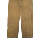 DICKIES Mens Cotton Blend Beige Workwear Regular Leg Trousers W34 L31 Durable