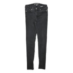 CALVIN KLEIN JEANS Womens Slim Black Denim Skinny Cotton Blend W24 L27 Stylish