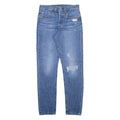 LEVI'S 501S Jeans Big E Distressed Mens Blue Skinny Straight W26 L30