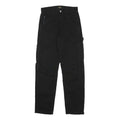 STAN RAY Womens Cotton Blend Black Slim Straight Trousers W28 L31 Zip Closure