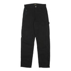 STAN RAY Womens Cotton Blend Black Slim Straight Trousers W28 L31 Zip Closure