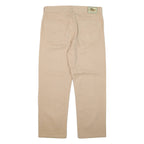 GO WEST Mens Trousers Beige Regular Straight W34 L27