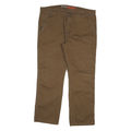 DICKIES Mens Relaxed Brown Jeans Denim W38 L28 Workwear Straight Cotton Blend