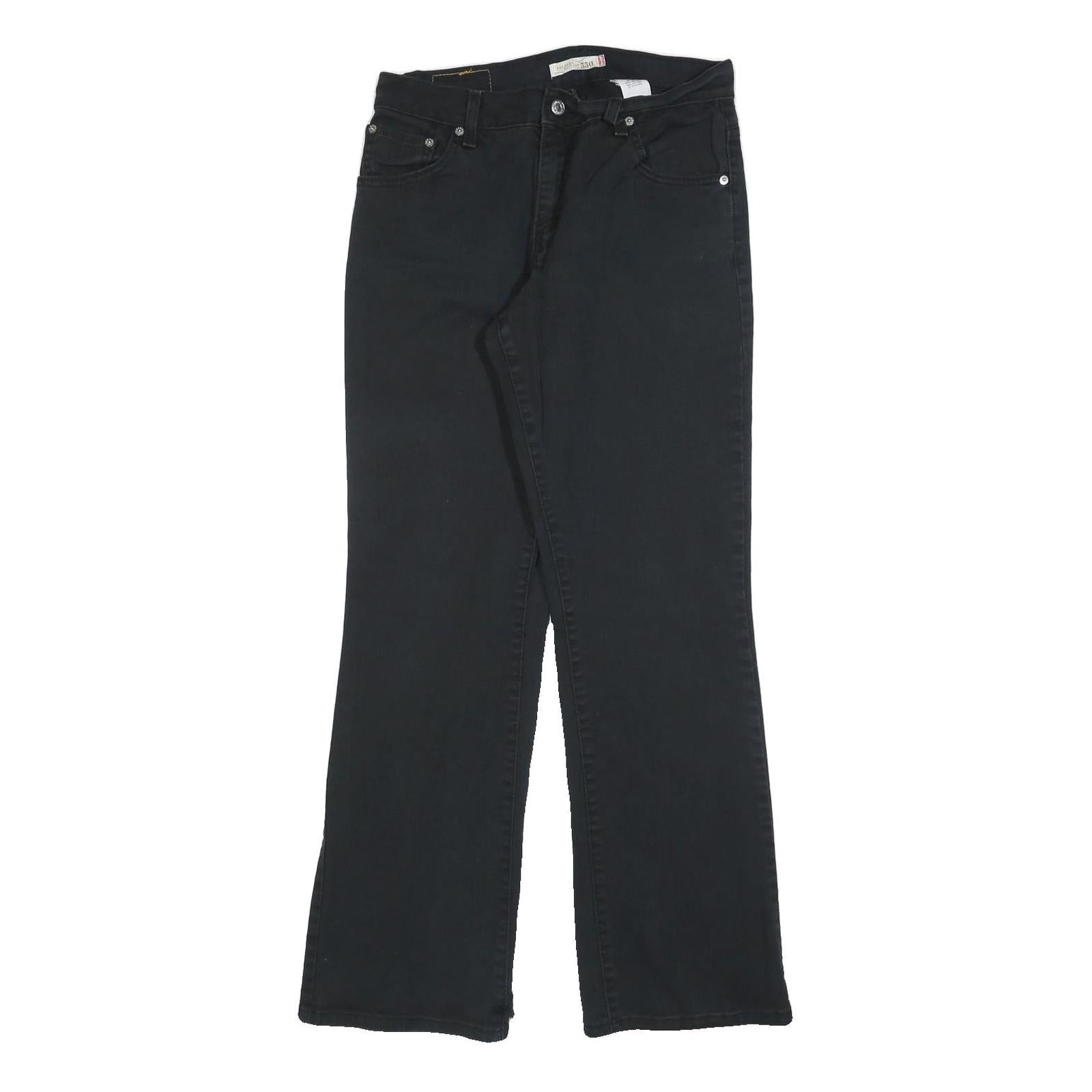 LEVI'S 550 Bootcut Womens Jeans Black Relaxed Cotton Blend W30 L32 Classic Style