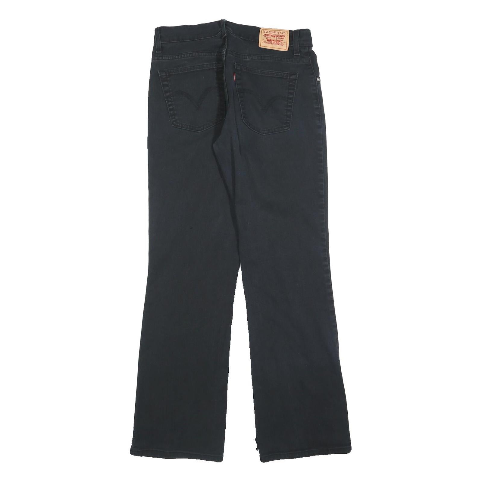 LEVI'S 550 Bootcut Womens Jeans Black Relaxed Cotton Blend W30 L32 Classic Style