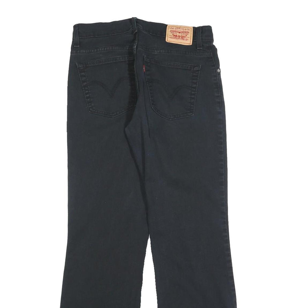 LEVI'S 550 Bootcut Womens Jeans Black Relaxed Cotton Blend W30 L32 Classic Style