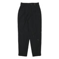 ZERRES Womens Wool Blend Black Relaxed Tapered Trousers W26 L28 Classic Style