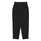 ZERRES Womens Wool Blend Black Relaxed Tapered Trousers W26 L28 Classic Style