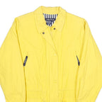 NAUTICA Womens Yellow Cotton Zip Jacket M Plain Casual Lightweight Outerwear