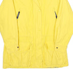 NAUTICA Womens Yellow Cotton Zip Jacket M Plain Casual Lightweight Outerwear