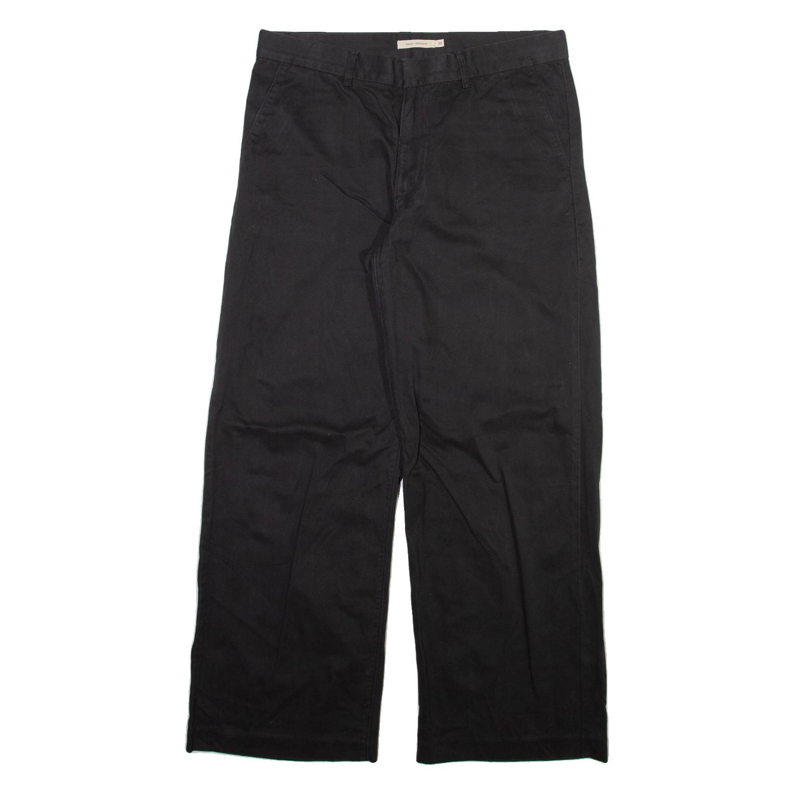 LEVI'S Womens Trousers Black Relaxed Straight W34 L30