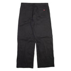 LEVI'S Womens Trousers Black Relaxed Straight W34 L30