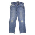 LEVI'S 501 Mens Jeans Blue Regular Straight Denim Medium W33 L30 Classic Button