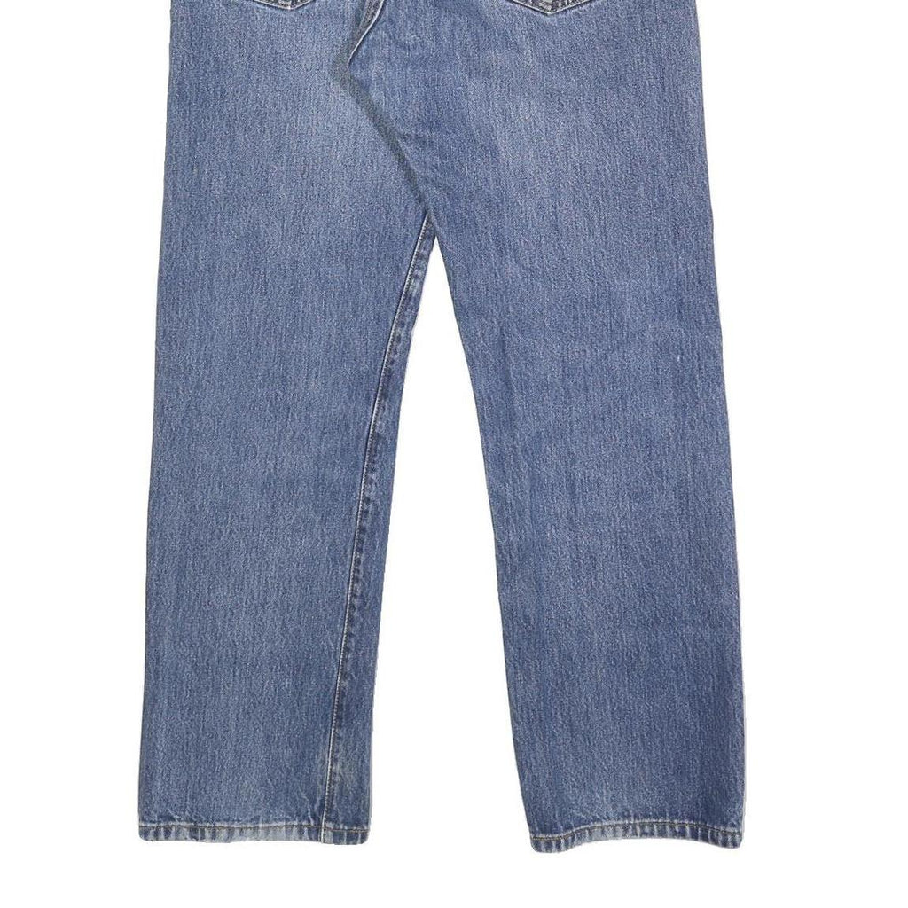 LEVI'S 501 Mens Jeans Blue Regular Straight Denim Medium W33 L30 Classic Button