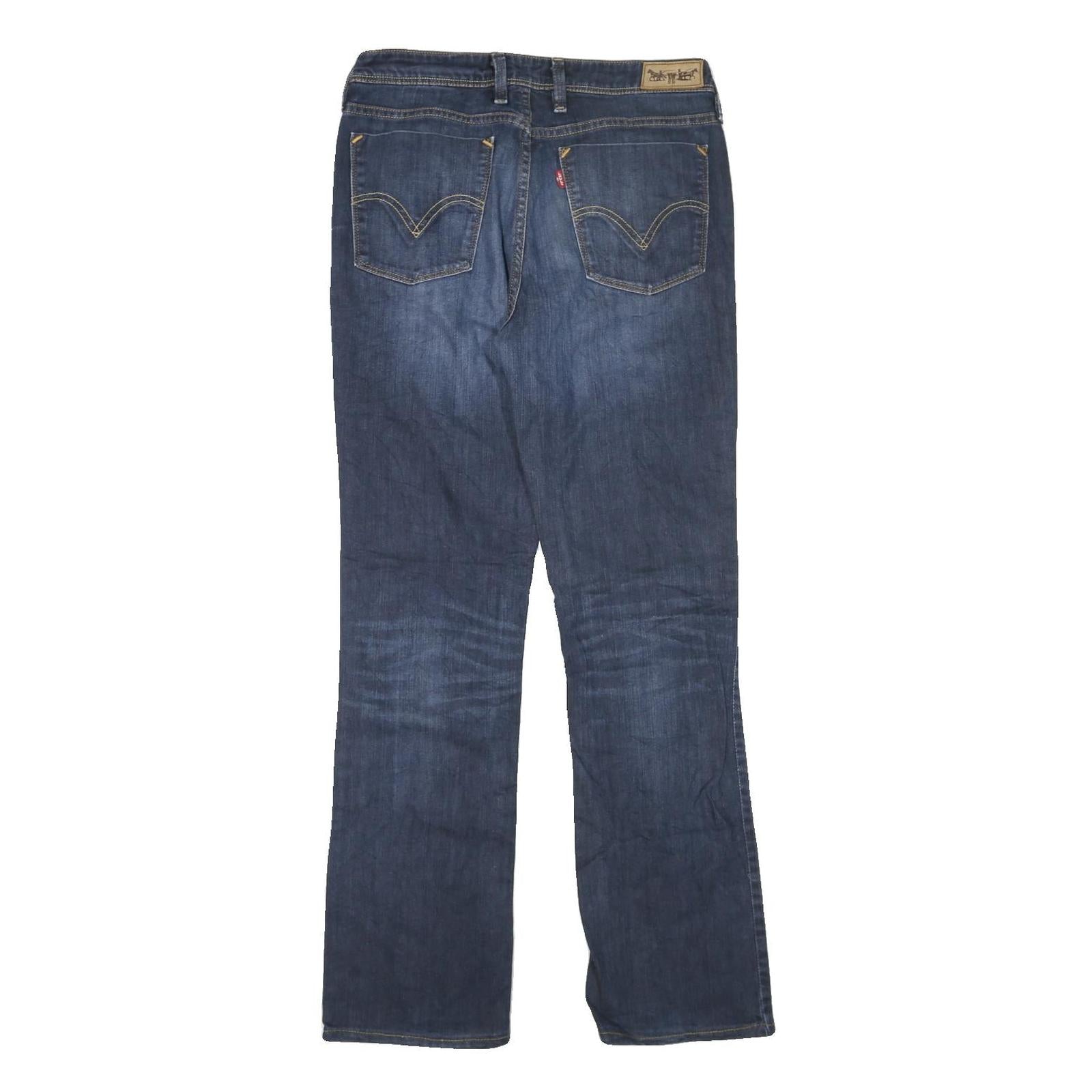 LEVI'S 627 Womens Jeans Blue Regular Straight Denim Medium W32 L32