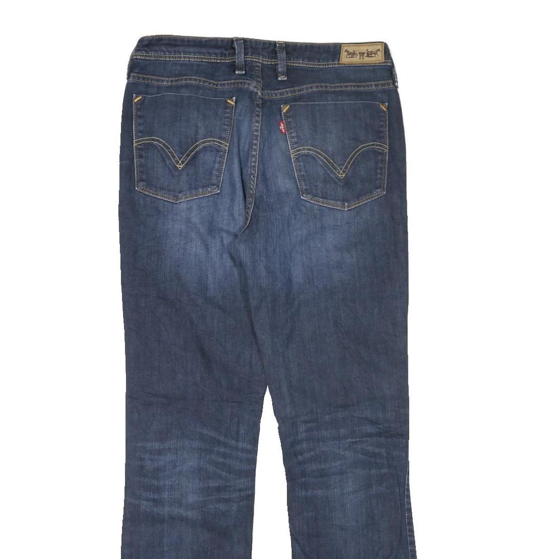 LEVI'S 627 Womens Jeans Blue Regular Straight Denim Medium W32 L32