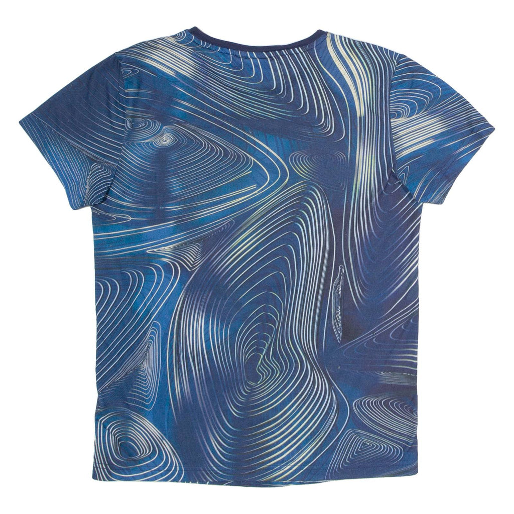 ADIDAS Womens T-Shirt Blue UK 6