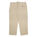 CARHARTT Mens Cotton Beige Relaxed Fit Straight Trousers W42 L30 Workwear