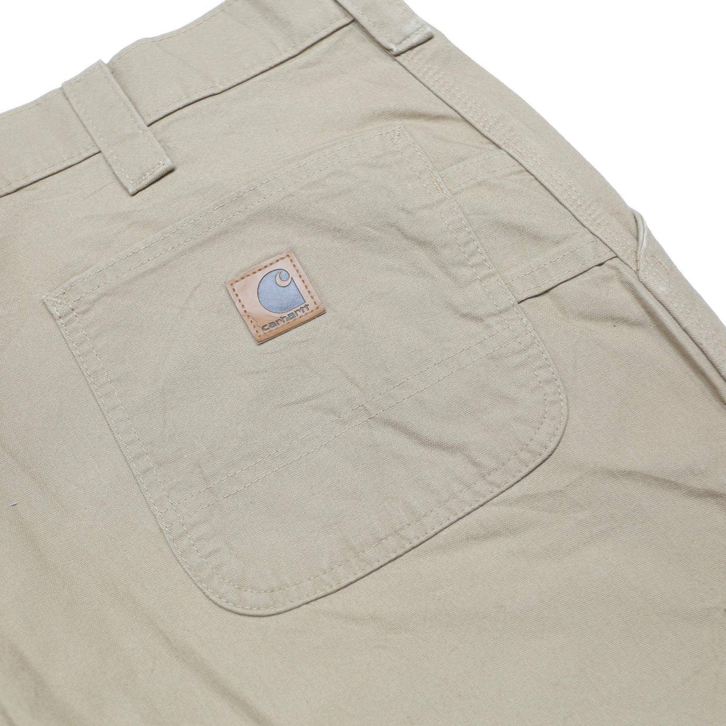 CARHARTT Mens Cotton Beige Relaxed Fit Straight Trousers W42 L30 Workwear