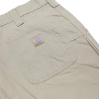 CARHARTT Mens Cotton Beige Relaxed Fit Straight Trousers W42 L30 Workwear