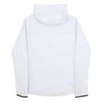 PUMA Womens White Full Zip Hoodie M Cotton Blend Casual Sportswear