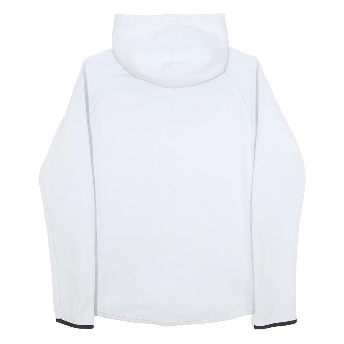 PUMA Womens White Full Zip Hoodie M Cotton Blend Casual Sportswear