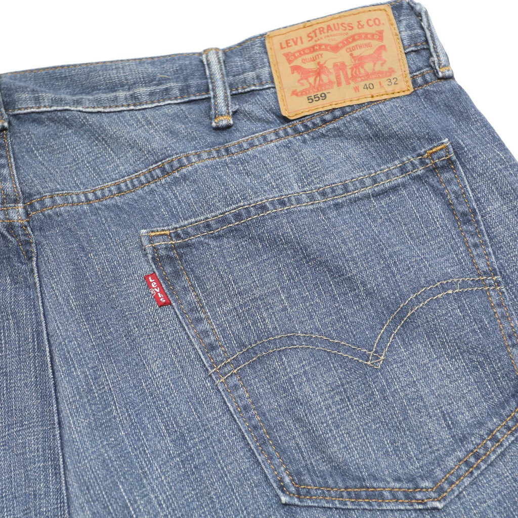 LEVI'S 559 STRAIGHT Mens Jeans Blue Relaxed Straight Denim Medium W40 L32