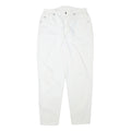 TEDDYS Womens Cotton Blend White Relaxed Tapered Trousers W30 L29 Casual Comfort