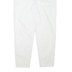 TEDDYS Womens Cotton Blend White Relaxed Tapered Trousers W30 L29 Casual Comfort