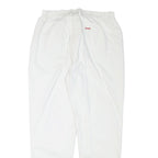 TEDDYS Womens Cotton Blend White Relaxed Tapered Trousers W30 L29 Casual Comfort