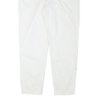 TEDDYS Womens Cotton Blend White Relaxed Tapered Trousers W30 L29 Casual Comfort