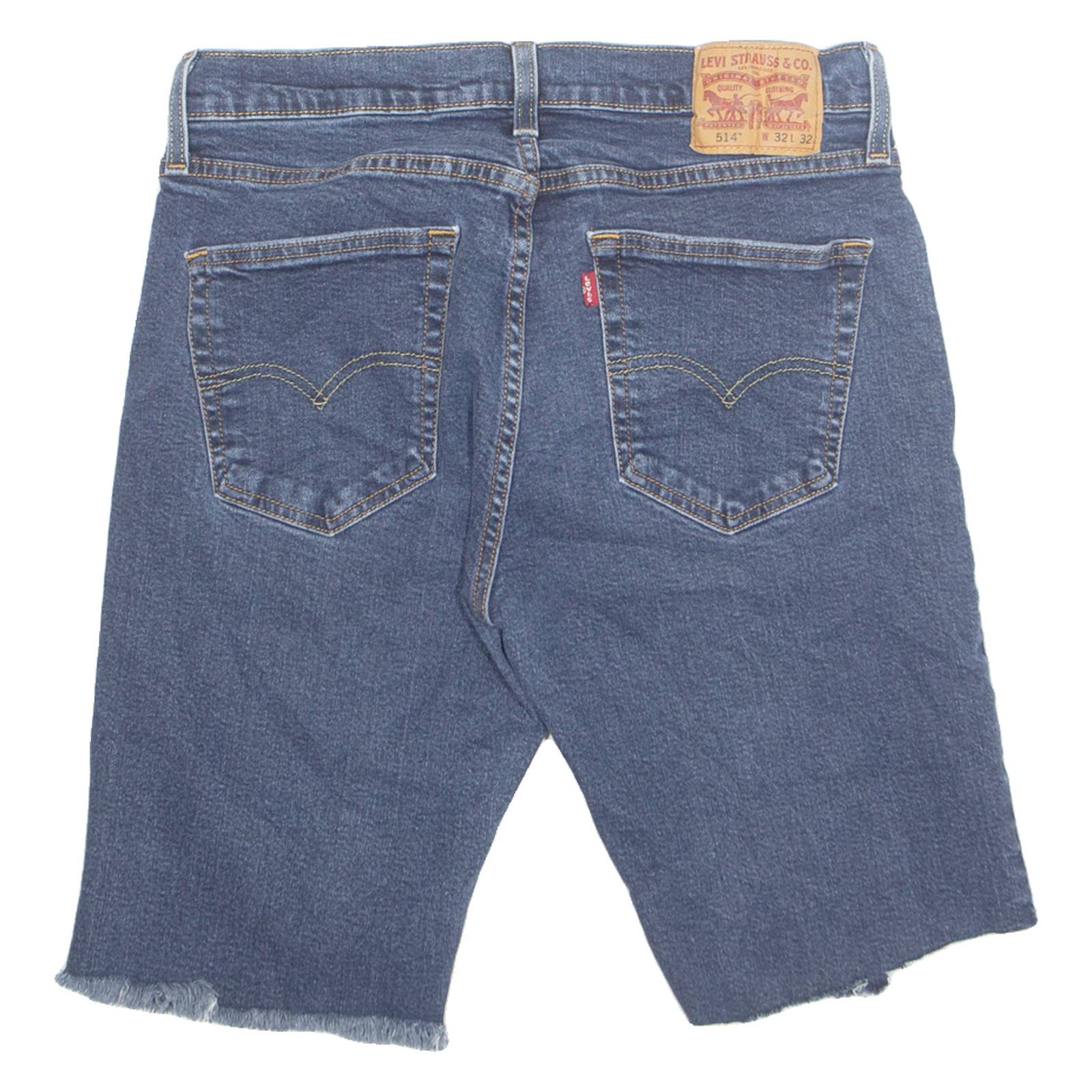 LEVI'S Cut Off 514 Mens Denim Shorts Blue M W32